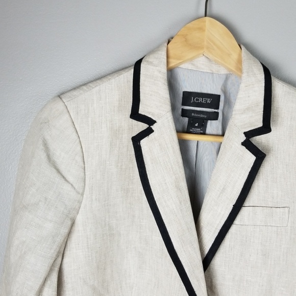 J. Crew Jackets & Blazers - J. Crew Schoolboy Linen Blazer SZ 4